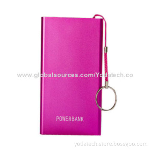 Power bank XCQ is ultra-thin, genuine leather appearance and has a mobile phone holster texture